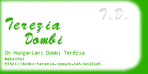terezia dombi business card