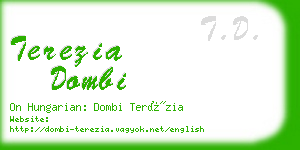 terezia dombi business card